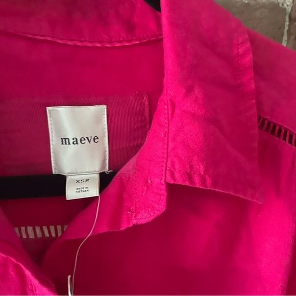 NWT Anthropologie The Bettina Tiered Mini Shirt Dress, Linen Edition, size XS p - Picture 9 of 11